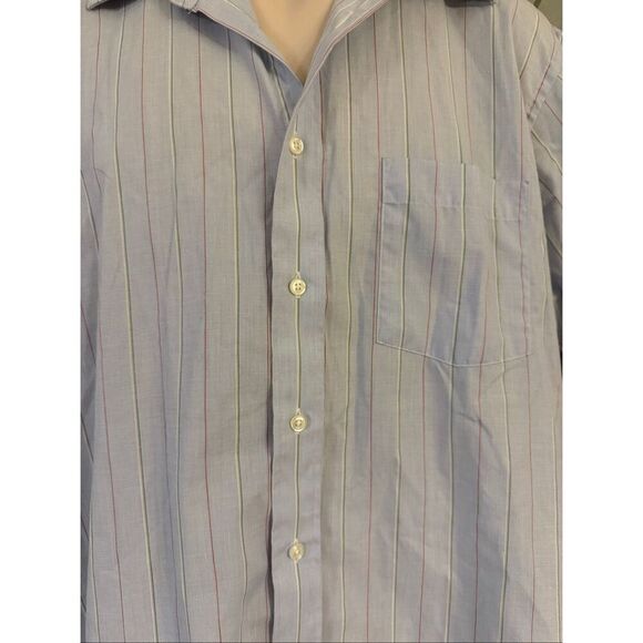 Vintage Christian Dior Shirt Button Down Plus De Coton Made In USA Men’s 16 1/2 - Picture 3 of 6